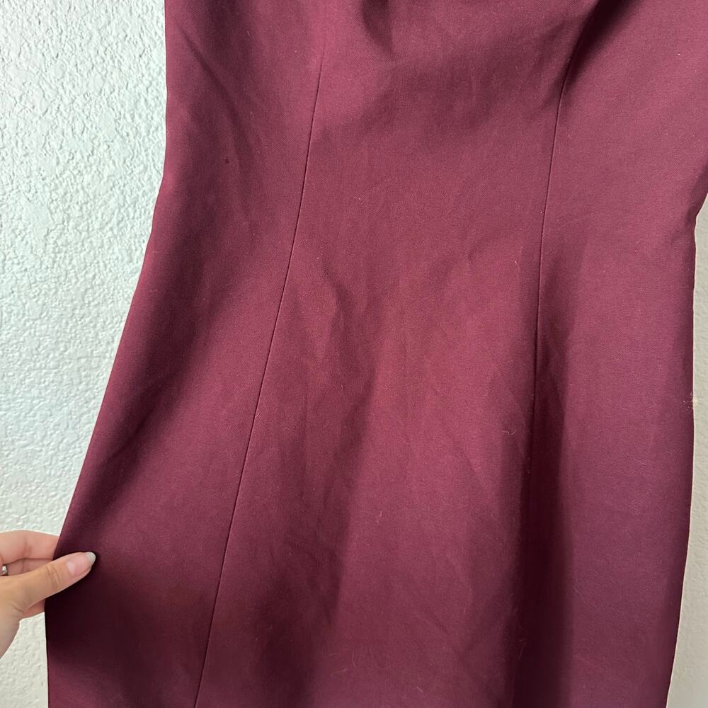 Reformation x Kacey Musgraves Bunny Wool Blend Mini Dress Plum Size 2 - Picture 6 of 11